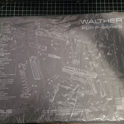 Walther PDP-F cleaning mat with diagram 