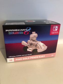 Pink Gold Peach Kart Toy