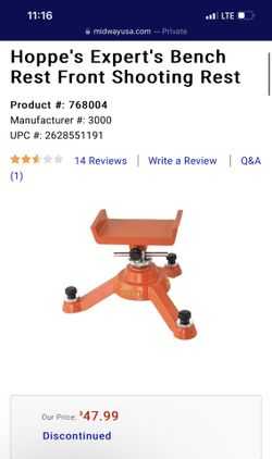 Hoppe’s Shooting Bench Rest $50 OBO