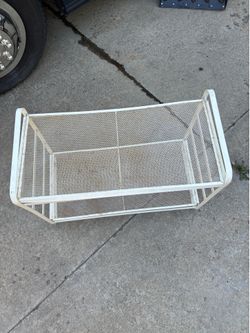 Metal Mesh Storage Rack