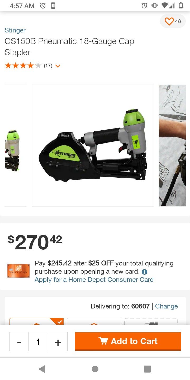 Stinger Cap Gun Stapler
