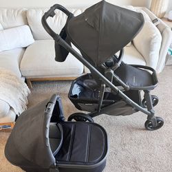 Uppababy Cruz Stroller And Bassinet. 