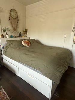 BRIMNES IKEA QUEEN HEADBOARD & BEDFRAME