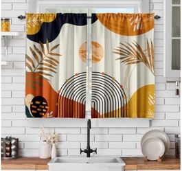 Boho Orange Curtains - Panels (2)