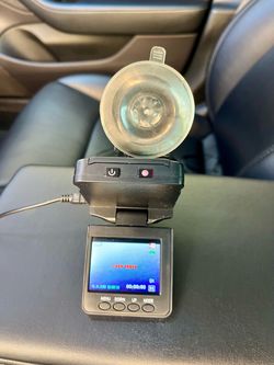Dash Cam Car Truck DVR Camera With Screen Mount Power Cord Tested Works