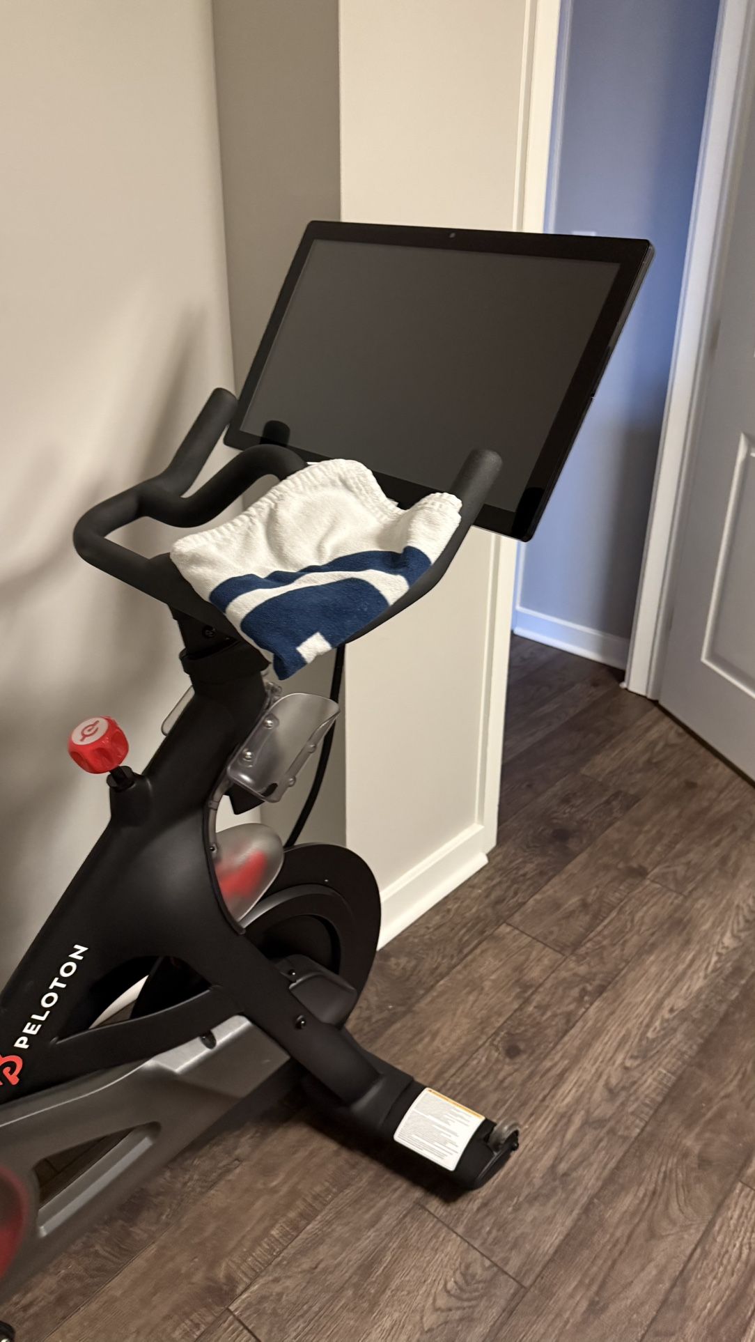 Peloton Bike And Weights And Shoes