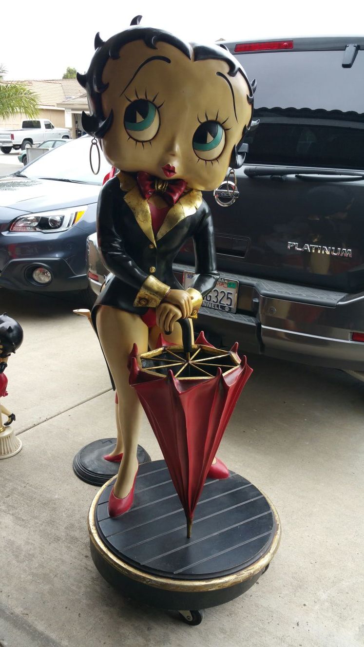 Betty Boop Umbrella Holder Statue - Life Size - PART OF LARGER COLLECTION
