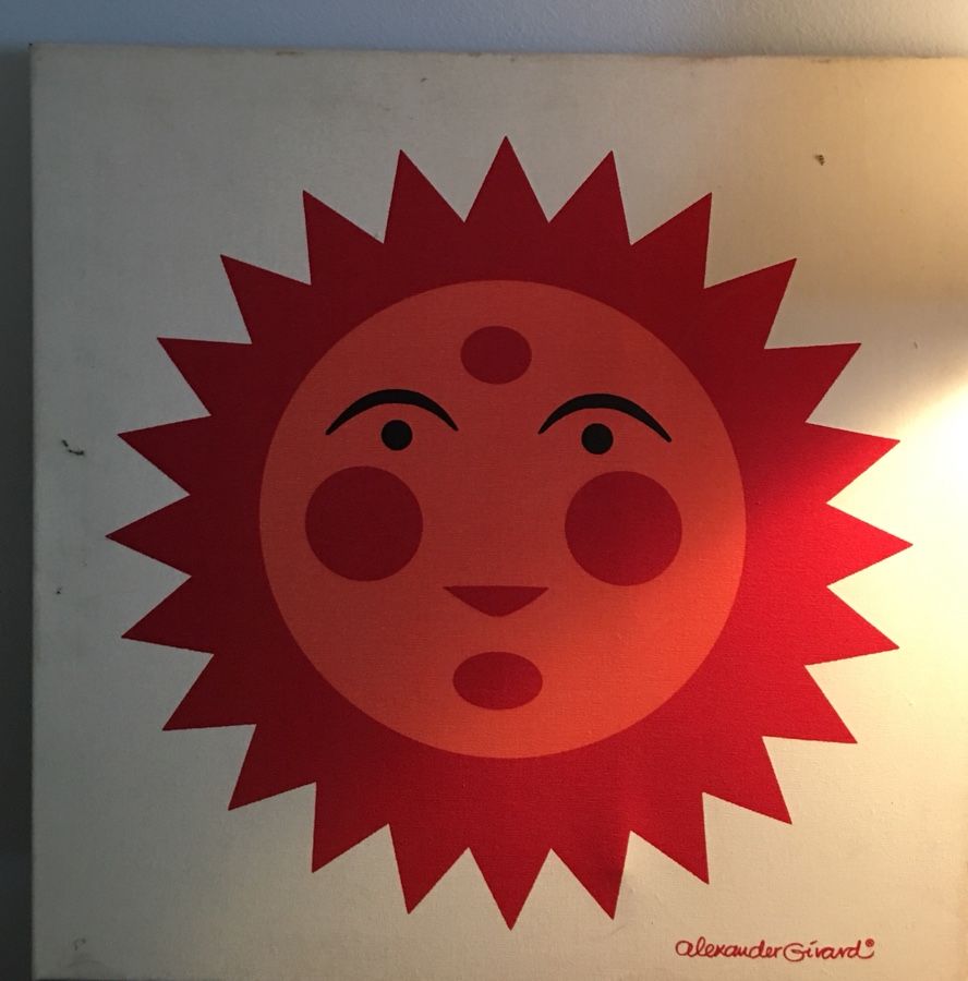 Vintage Alexander Girard “The Sun” Canvas Print