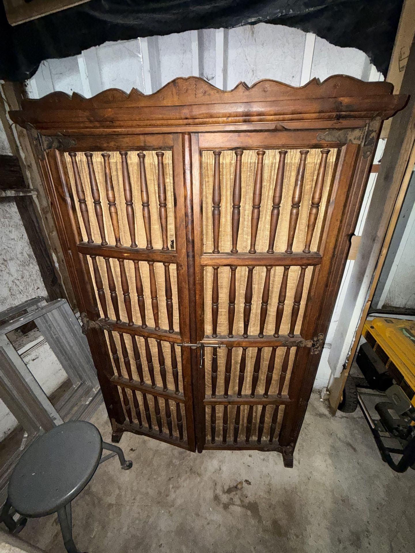 Antique rustic armoire