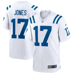 New! Men's  Daniel Jones White Indianapolis Colts Game Jersey


