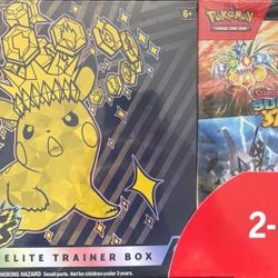 Costco Pokemon Surging Sparks 2-Pack Trainer Box and Booster Bundle - Miscellaneous Cards & Products (MCAP)