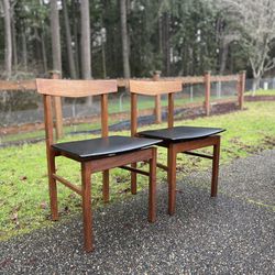 Mid Century Modern Vintage Danish Style Chair -pair 