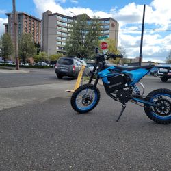 Electric Pit Bike Top Speed 50mph 67v 23a 