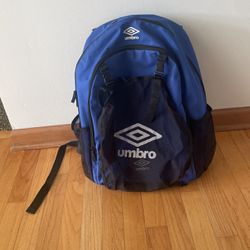 Umbro 18” By 15” Blue Soccer Backpack 