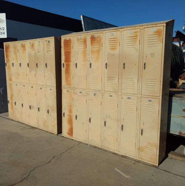 Metal Foot Lockers "Made in USA" for School , Wardrobe , or Business