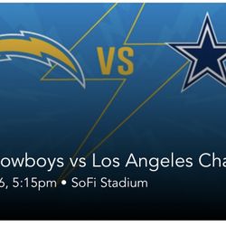 Chargers vs Cowboys