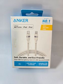 Anker AK-A(contact info removed) 6ft USB-C to Lightning Cable