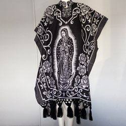 Virgin Mary Mexican Gaban/ Gaban- Poncho Virgen De Guadalupe 