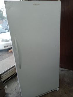 Frigidaire white upright freezer - Free delivery