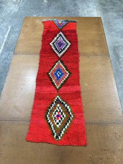 Vintage Moroccan Runner Red