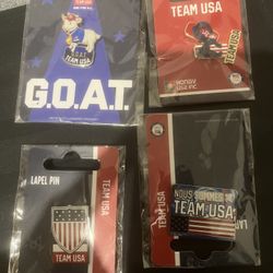 TEAM USA Lapel Pins, 4 Pins