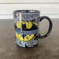 Zak! Batman Comic Book Oversized Coffee Mug DC Comics Large Ceramic Logo 16oz