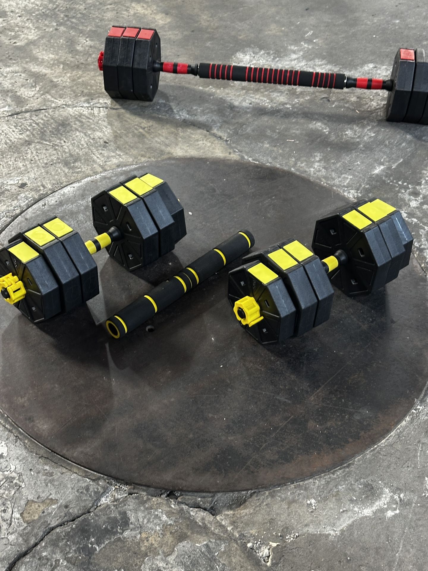 Adjustable Dumbbell/Barbell (Starter Friendly!)