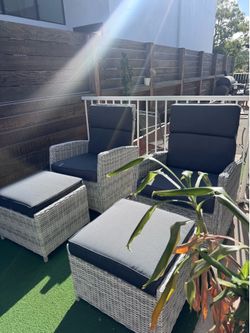 Brooks Brothers Reclining Patio Chairs