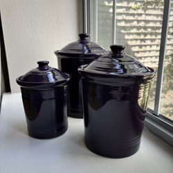 Fiesta Canister Set Cobalt 