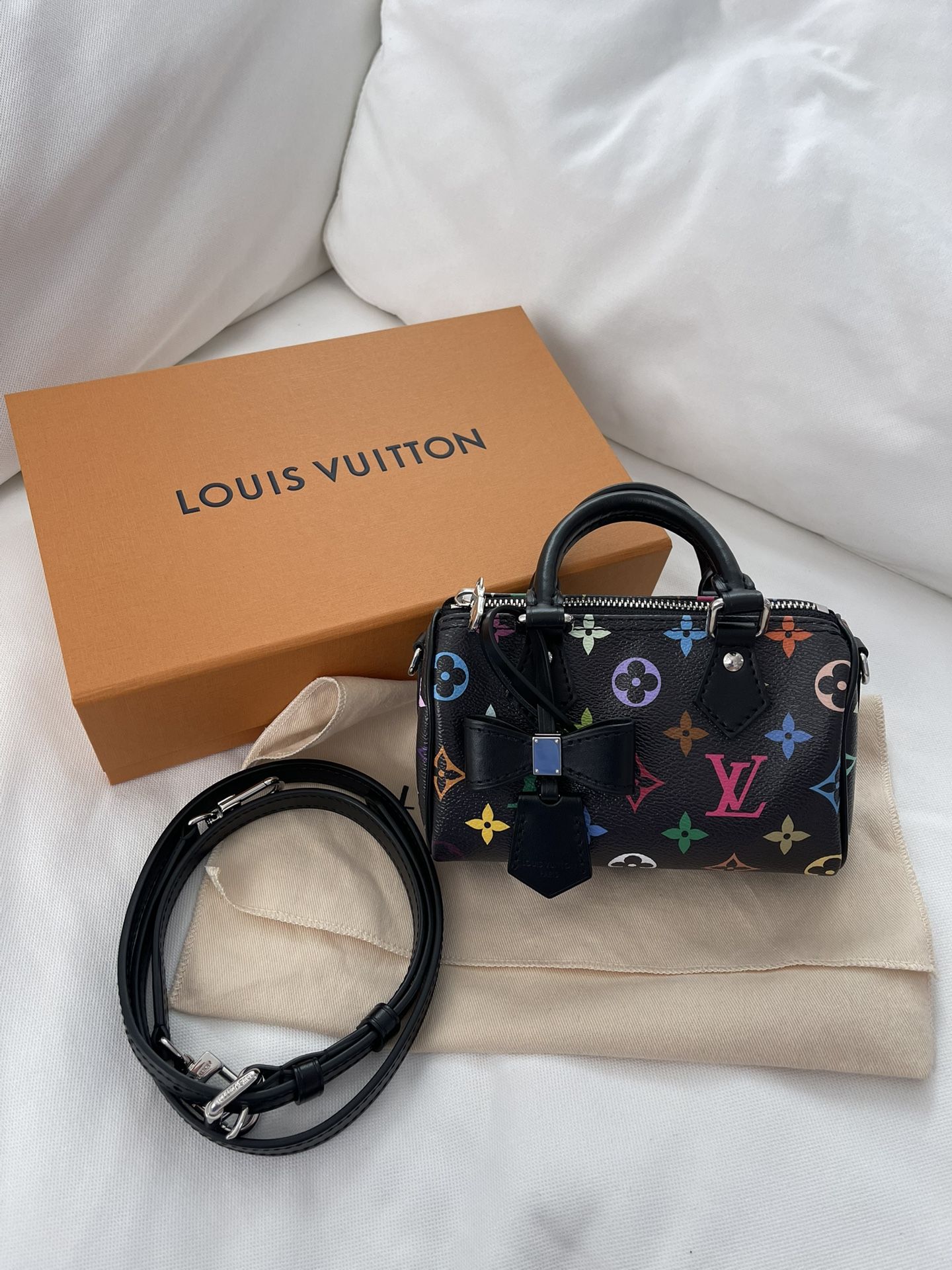 Louis Vuitton iconic Murakami Nano Speedy Bag With Strap