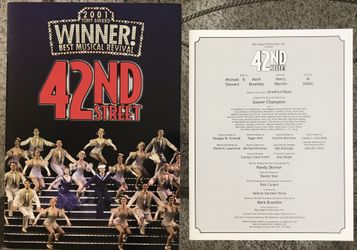 Theater Program 42nd STREET memorabilia