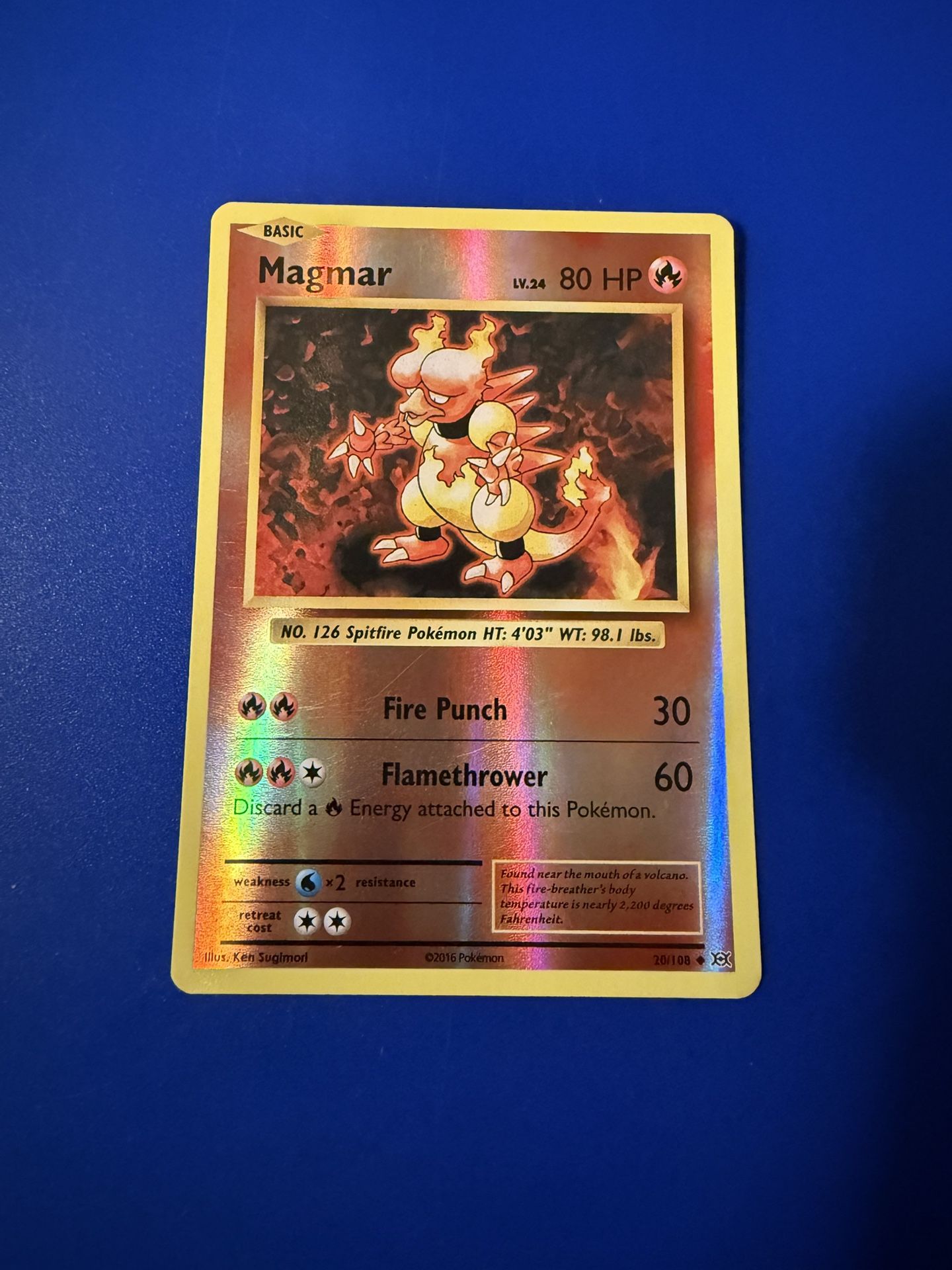 Magmar [Reverse Holo] #20 Pokemon Evolutions
