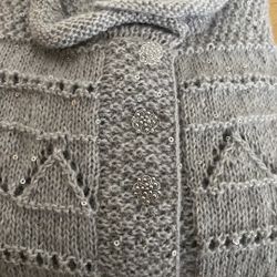 Girl Cárdigan With Glitter Size 5-6(kids)