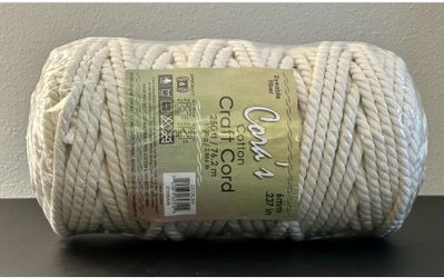 NEW Pepperell Cotton Macrame Cord 6mm/250ft for Sale in Sussex, WI - OfferUp