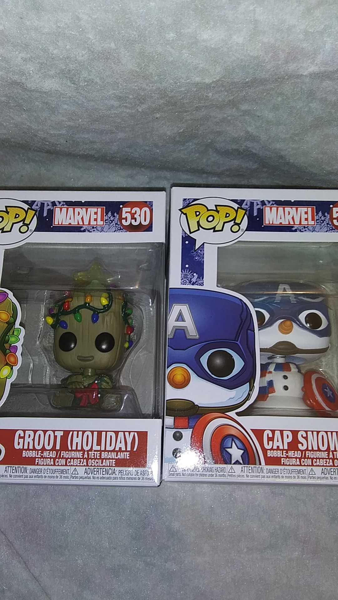 Funko Pop Captain America & Grout Marvel Christmas