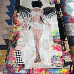 Mixed Media Resin Painting Done By Oriana Gerez