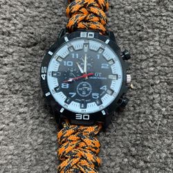 Watch with Survival Paracord Band