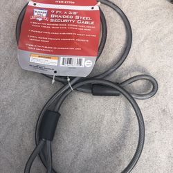 7’ Braided Steel Security Cable