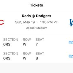 Dodgers vs Reds