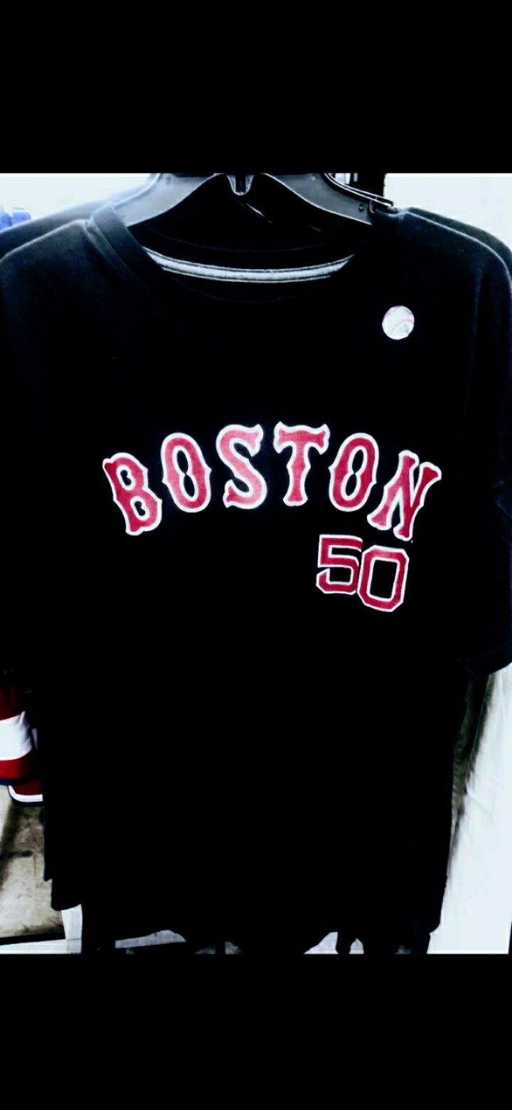 Nike shirt $36 each, Boston fan $35, NY Yankees $160, Sweatpants $35, Polo Hoodie $135, Polo Jeans $55, Prices Negotiable