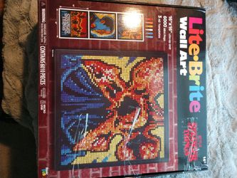 Stranger Things 16"X16" LiteBrite Wall Art (3 Patterns)(Arlington)(Read Before Messaging)