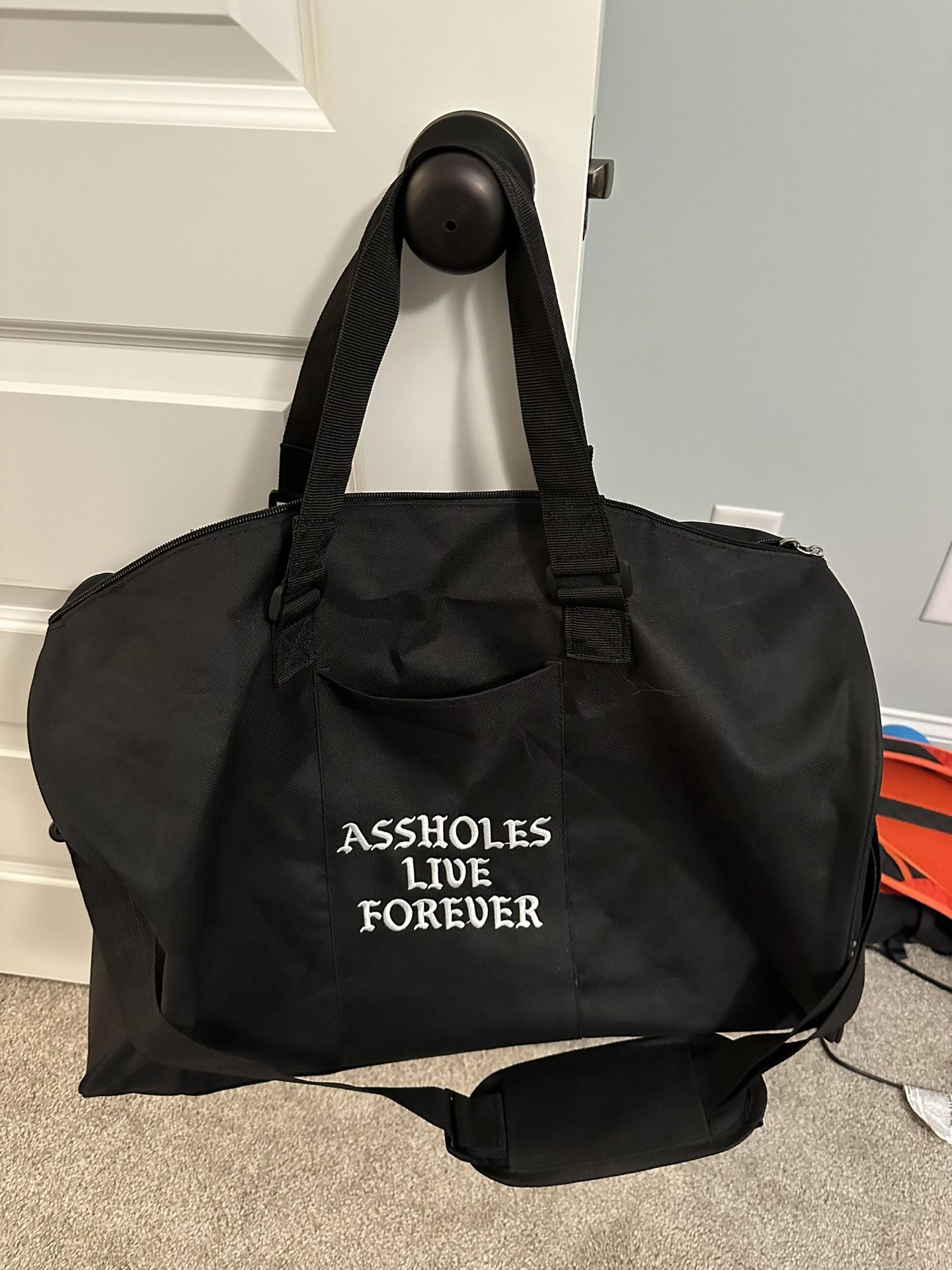 Assholes live Forever duffle Bag Bundle