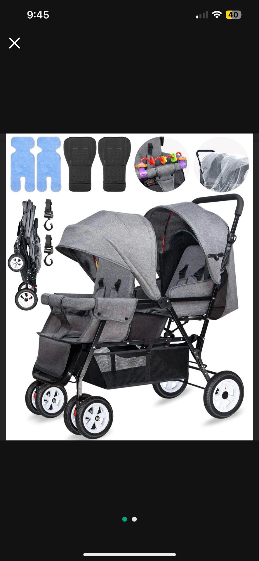 Double Baby Stroller