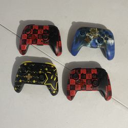 4 Nintendo Switch Controllers Glow In The Dark With Designs And A Free Game If You Buy The Controller