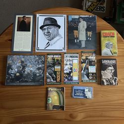 Green Bay Packers Lombardi Collections - 3 Commemoratives Tickets, Five Principles Of Success, 1964 Golden Press Magazine, 2  Book Etc,