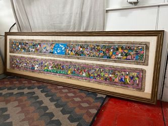 Framed Mexican Amate Bark Folk Paintings