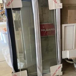 Milgard Window, Dual Pane, Black Approx 35 X 60.