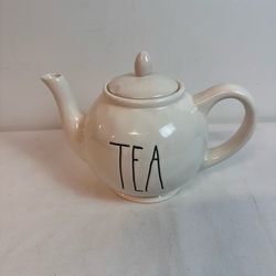 Rae Dunn TEA Ceramic Teapot