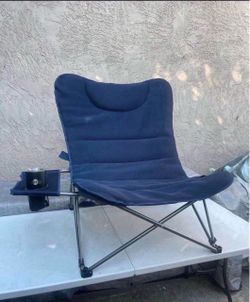 Ozark Trail Oversized Relax Plush Chair with Side Table,