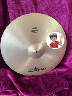 🔥 Zildjian THIN Crash Cymbal 17” Drum Set Drums